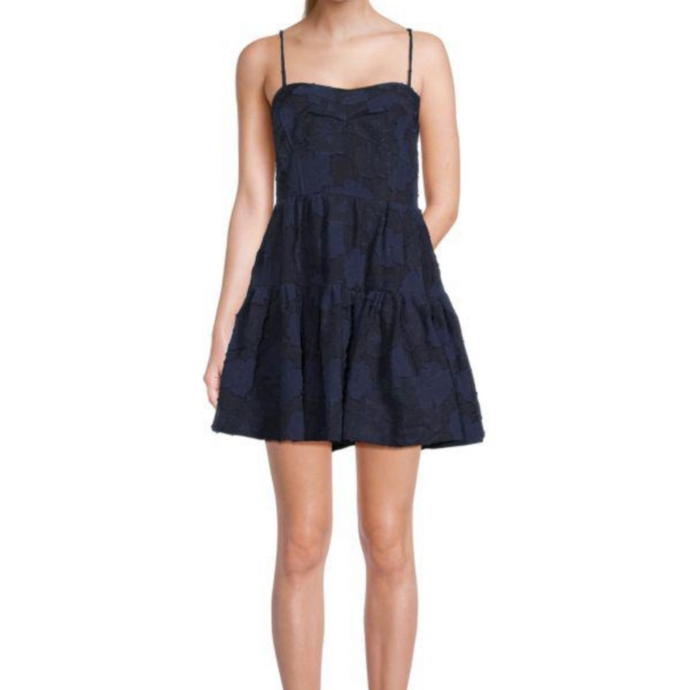 NWT Tanya Taylor Navy Mini Dress Size 12